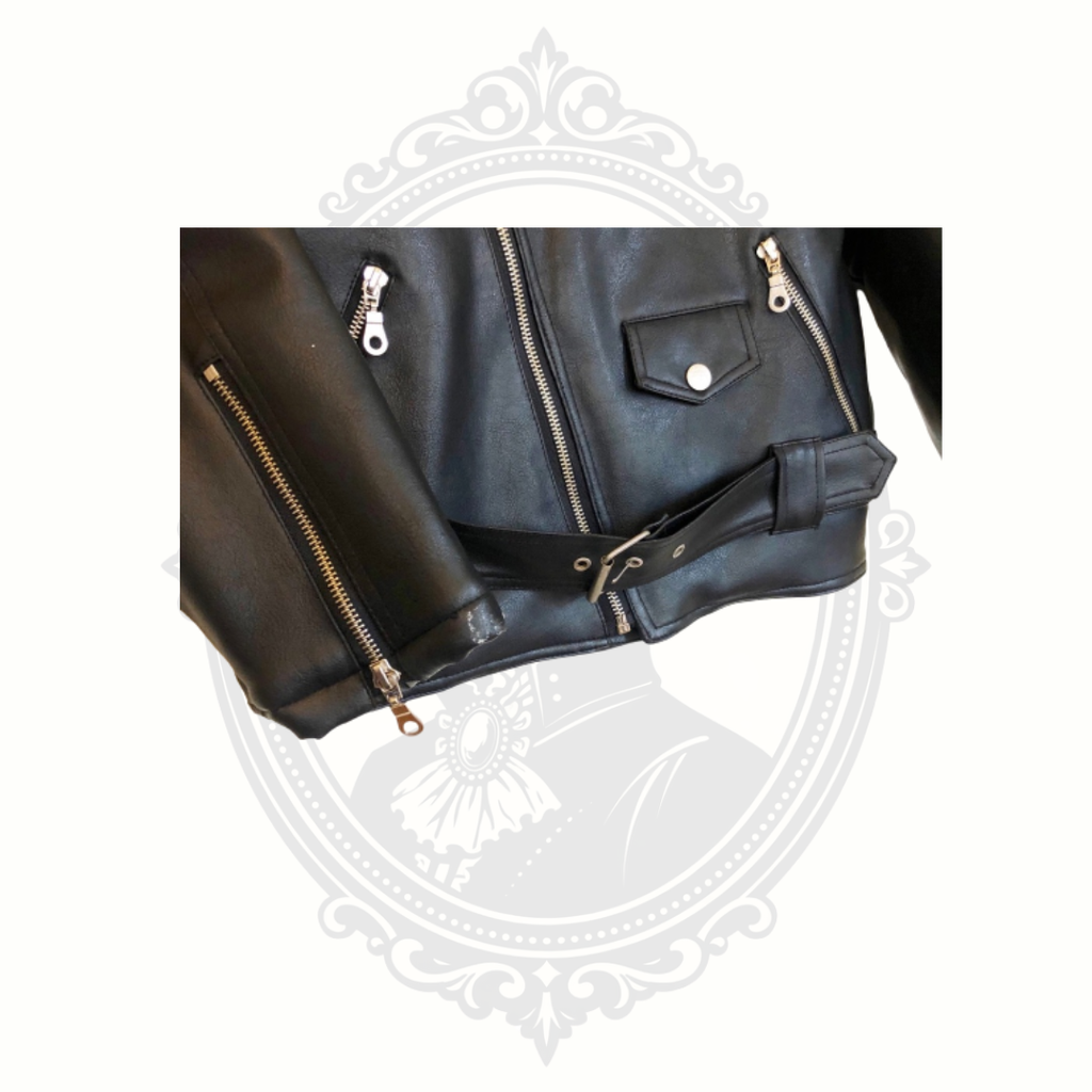Harley-Davidson Youth Black Leather Riding Jacket | Size Small (8/10)