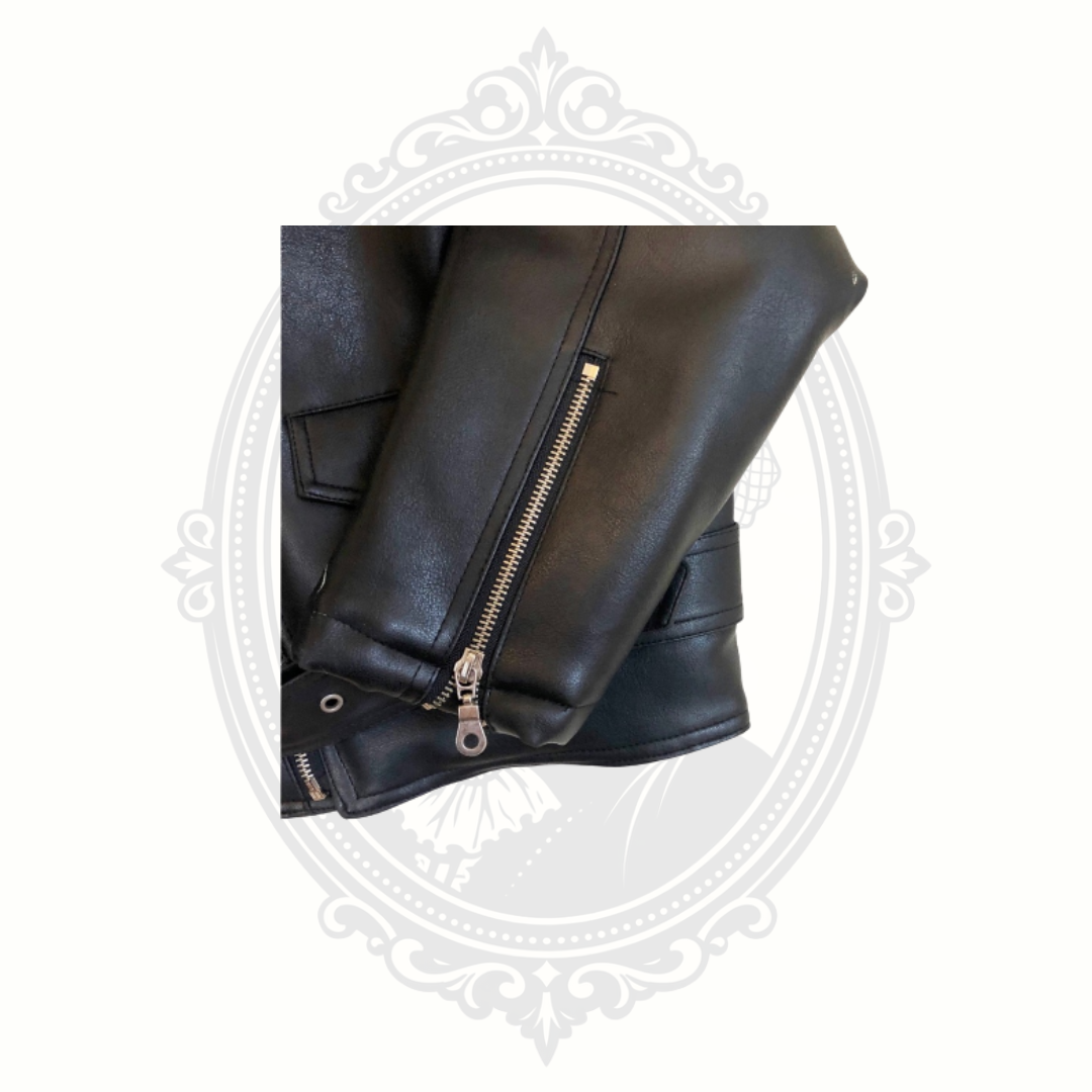 Harley-Davidson Youth Black Leather Riding Jacket | Size Small (8/10)