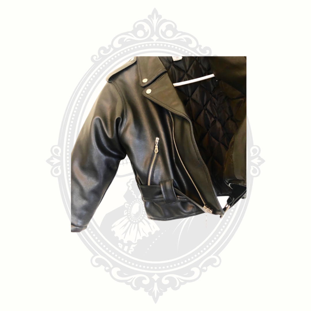 Harley-Davidson Youth Black Leather Riding Jacket | Size Small (8/10)