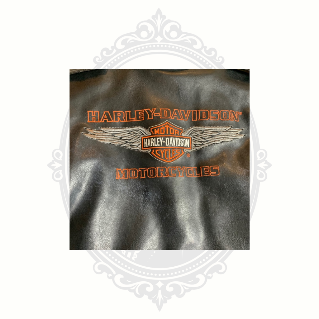 Harley-Davidson Kids Size 7 Faux Leather Biker Jacket