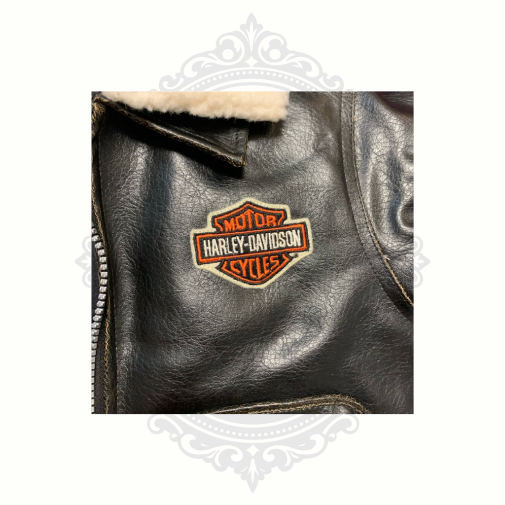 Harley-Davidson Kids 3T Faux Leather Jacket with Removable Sherpa Collar