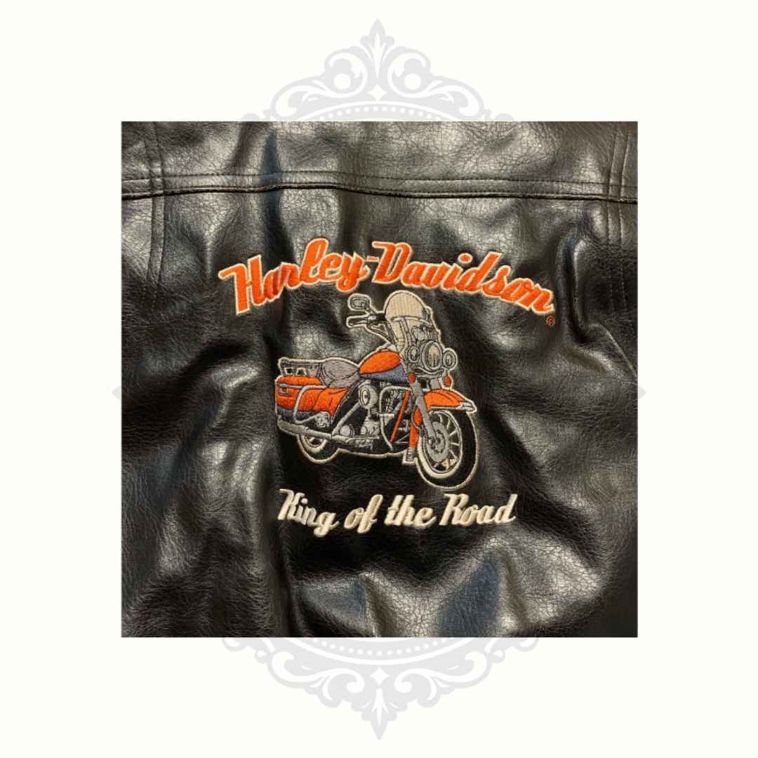 Harley-Davidson Kids 3T Faux Leather Jacket with Removable Sherpa Collar