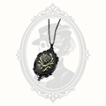 Gothic Cameo Pendant Necklace – Rose or Skeleton Ribcage