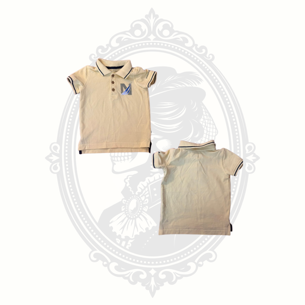 Nautica Baby Boys Polo Shirt Yellow 18 Months Cotton Blend Short Sleeve