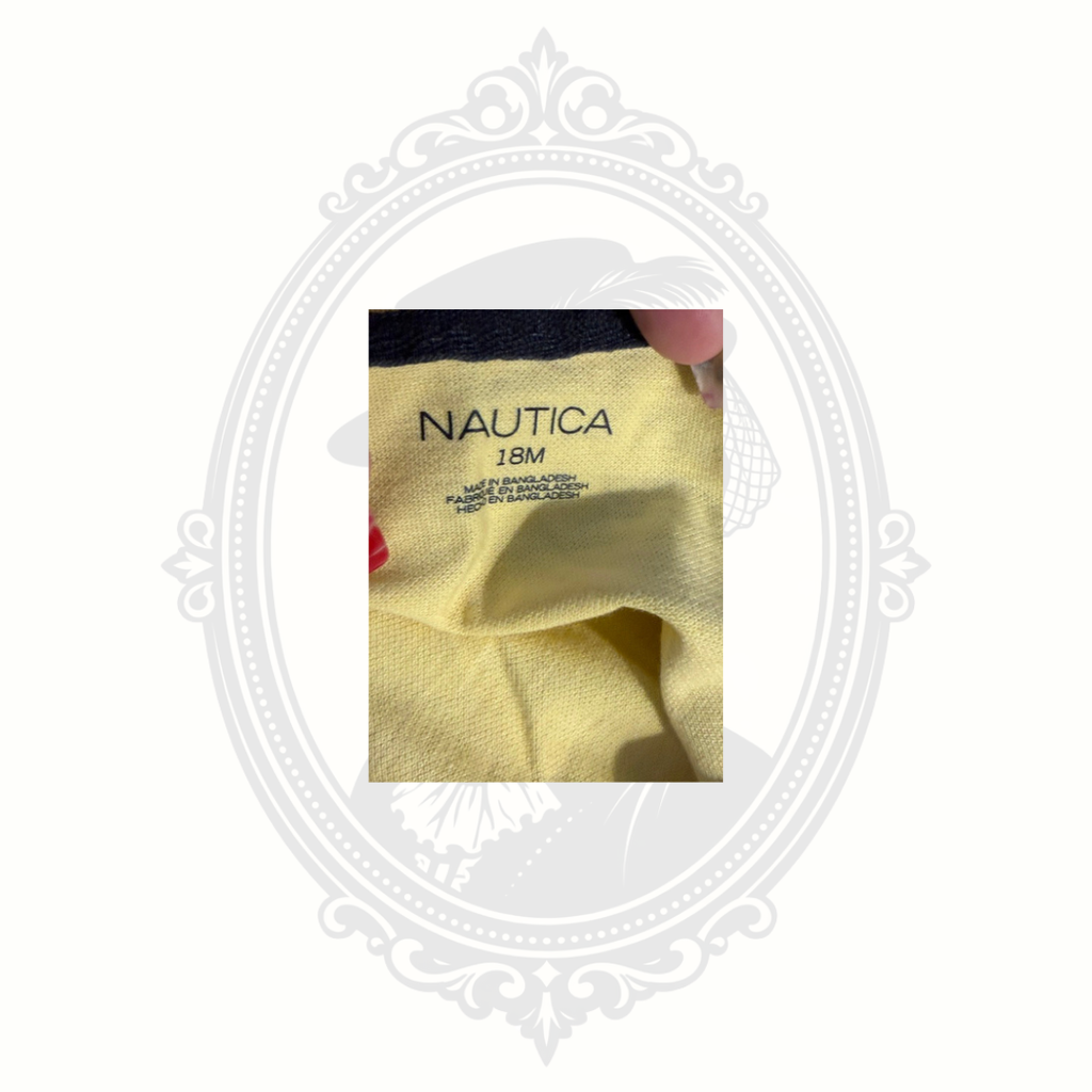 Nautica Baby Boys Polo Shirt Yellow 18 Months Cotton Blend Short Sleeve