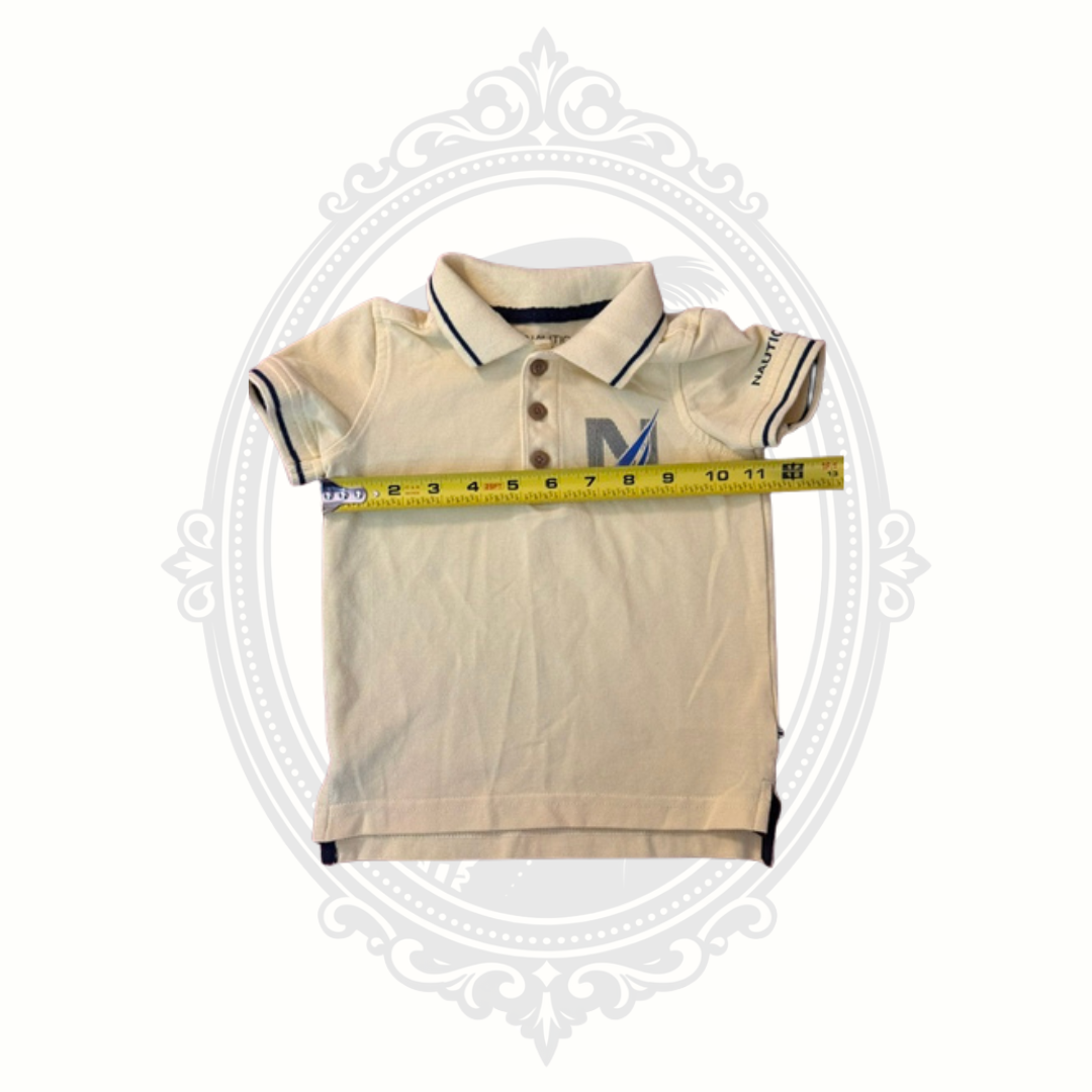 Nautica Baby Boys Polo Shirt Yellow 18 Months Cotton Blend Short Sleeve