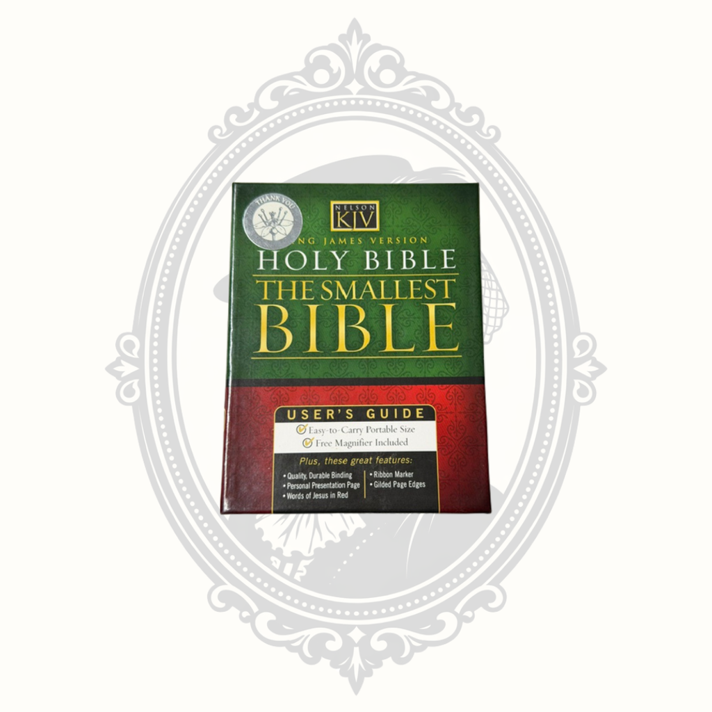Nelson NKJV The Smallest Bible Black Leatherette Pocket Bible w/ Case & Box