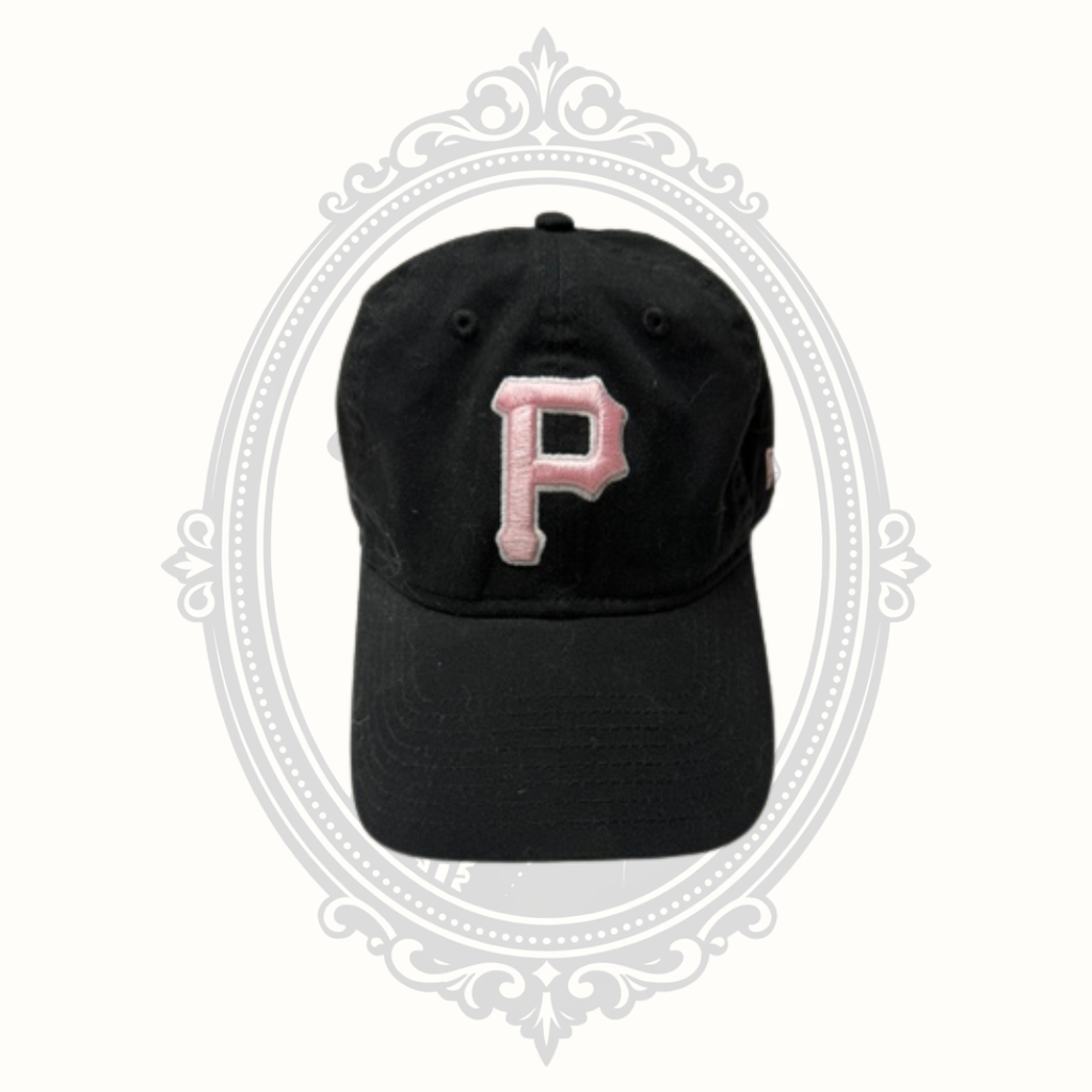 New Era Pittsburgh Pirates Women's Black Cap Pink P Logo MLB Adjustable Hat
