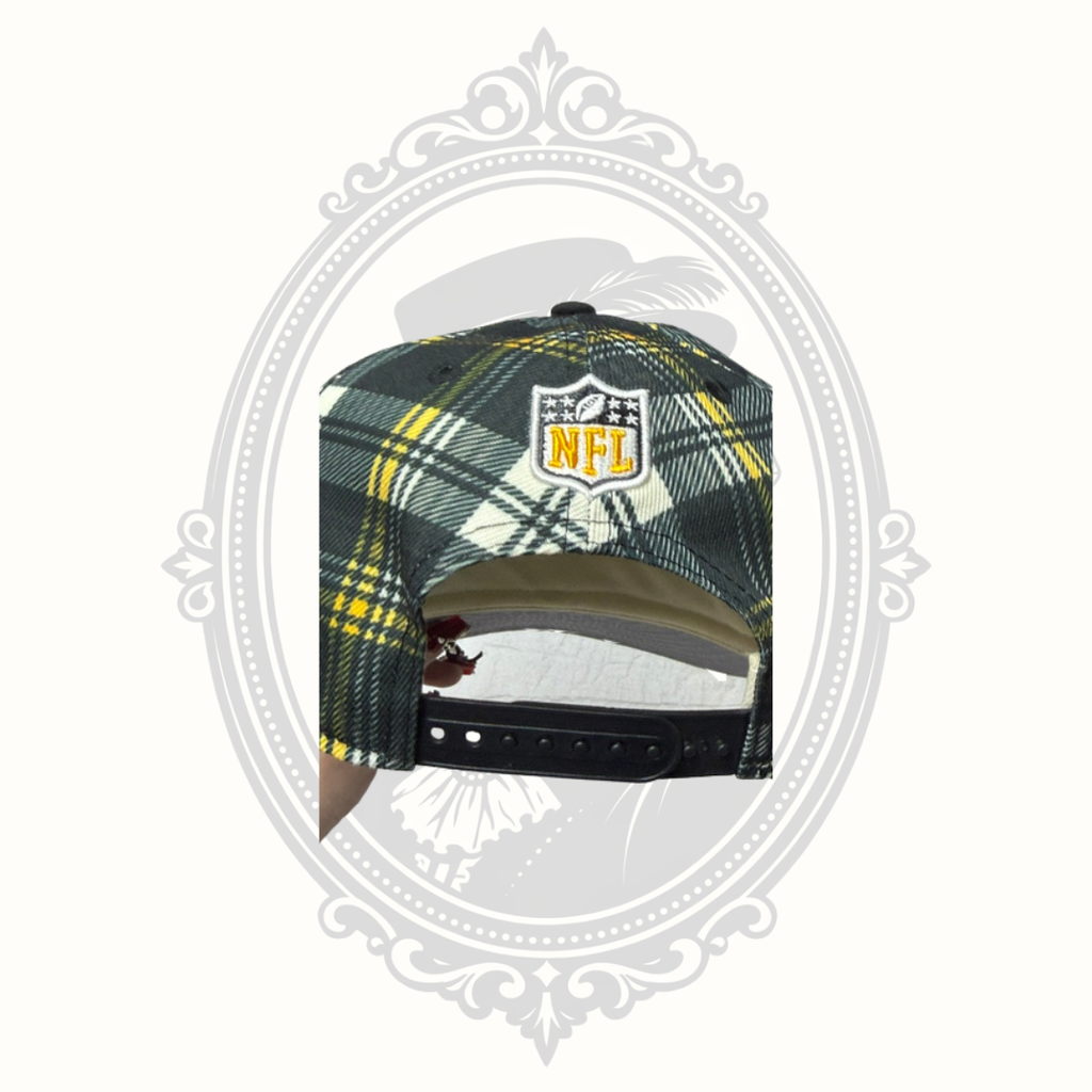 New Era Pittsburgh Steelers Plaid 9FIFTY Snapback Hat NFL Adjustable Cap