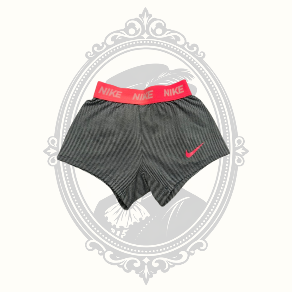 Nike Dri-FIT Girls Athletic Shorts Size 3 Gray & Pink Performance Training Shorts