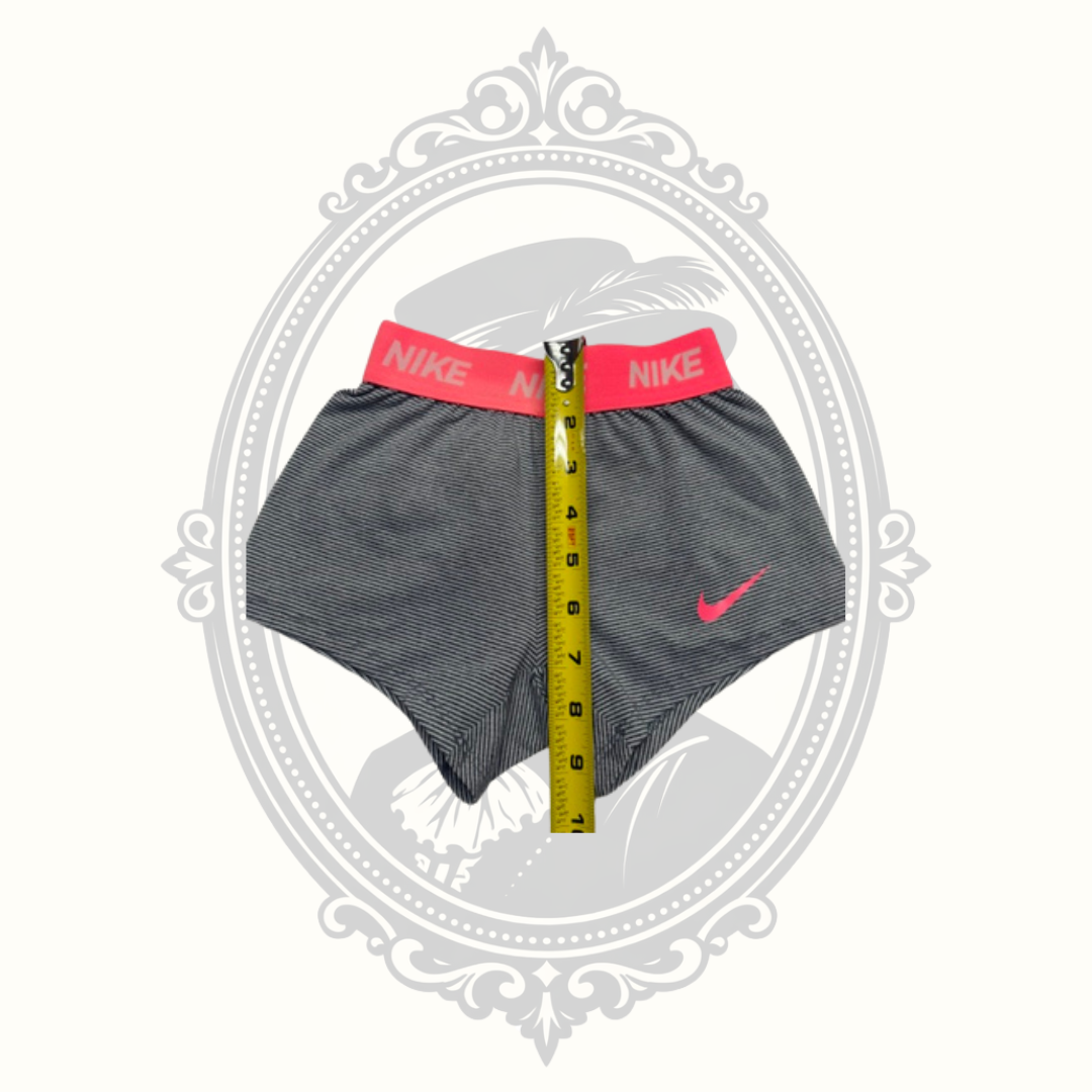 Nike Dri-FIT Girls Athletic Shorts Size 3 Gray & Pink Performance Training Shorts