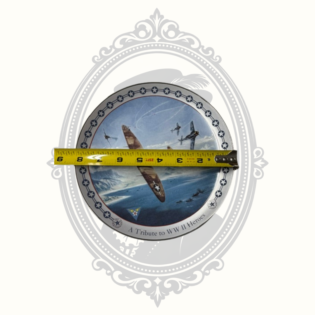 Bradford Exchange One Heck of a Deflection Shot! Collector Plate – Triumph in the Air – Heinz Krebs – WWII Aviation