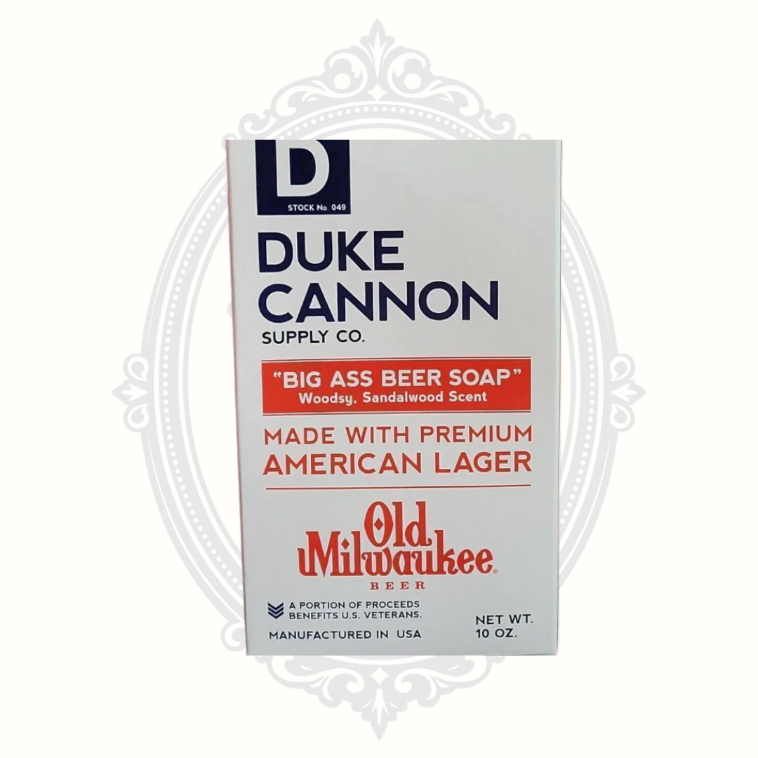 Duke Cannon Big Ass Beer Soap with Old Milwaukee Beer 10 oz Bar