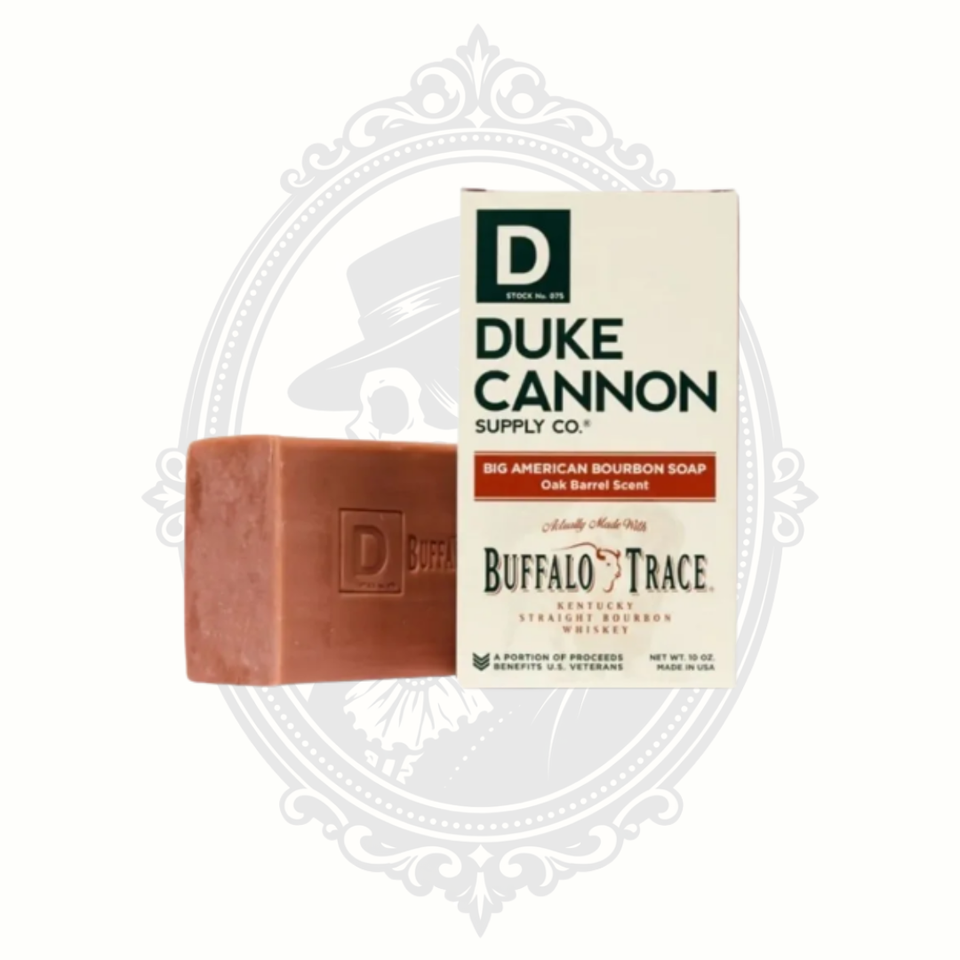 BIG AMERICAN BOURBON SOAP MADE WITH BUFFALO TRACE KENTUCKY WHISKEY 10 OZ BAR