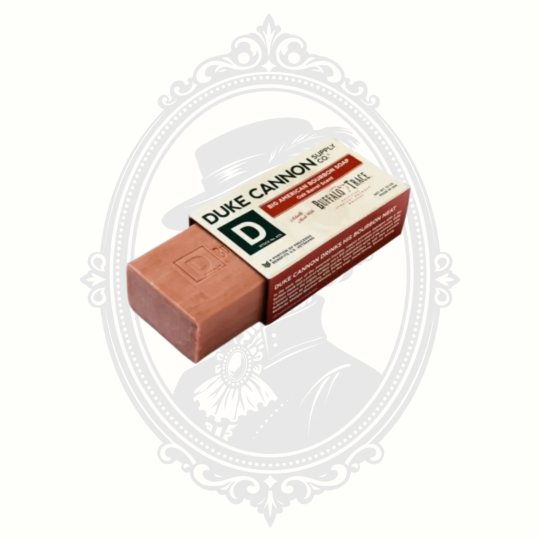 BIG AMERICAN BOURBON SOAP MADE WITH BUFFALO TRACE KENTUCKY WHISKEY 10 OZ BAR