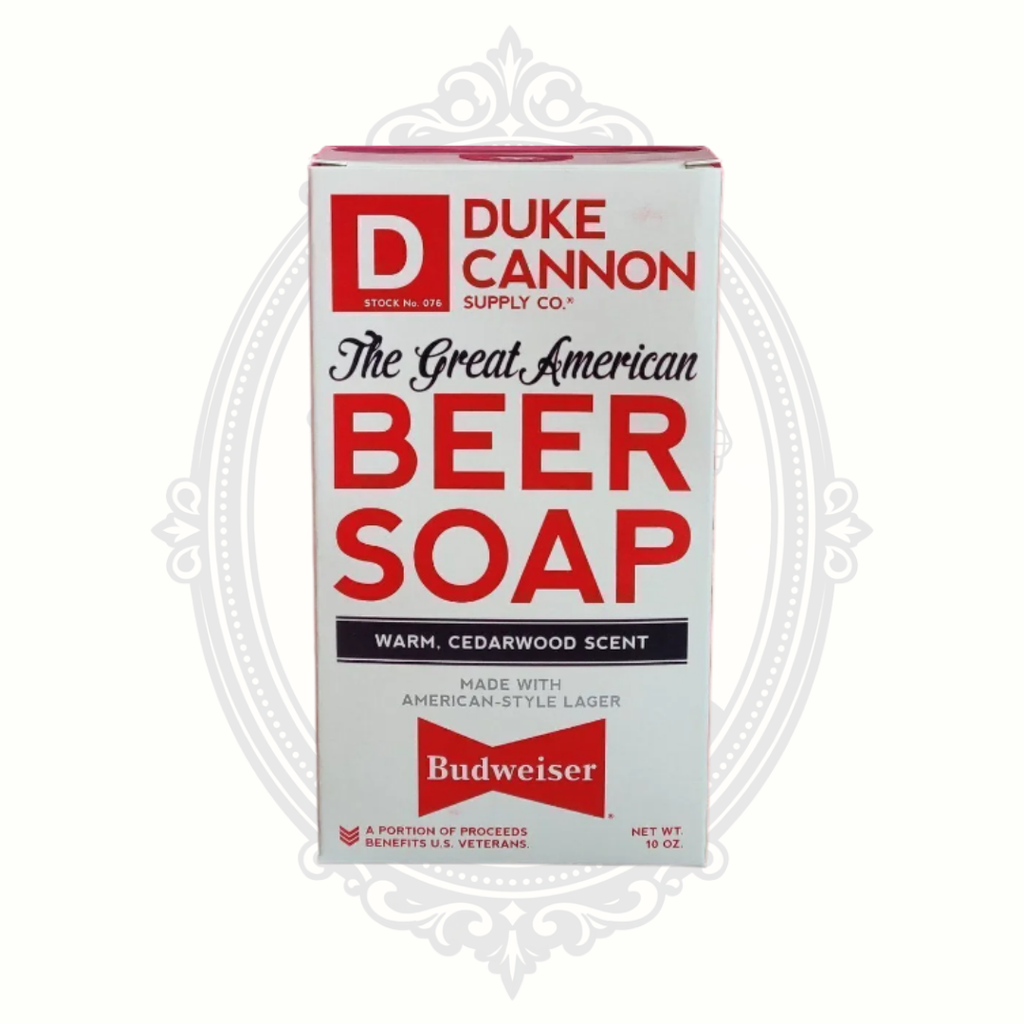 GREAT AMERICAN BEER SOAP - MADE WITH BUDWEISER 10 OZ BAR