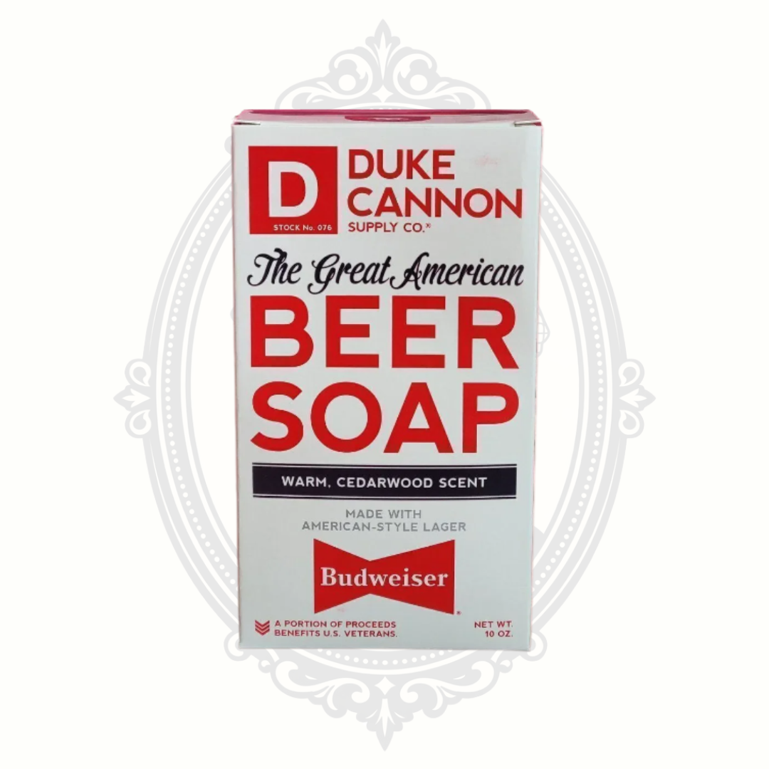 GREAT AMERICAN BEER SOAP - MADE WITH BUDWEISER 10 OZ BAR
