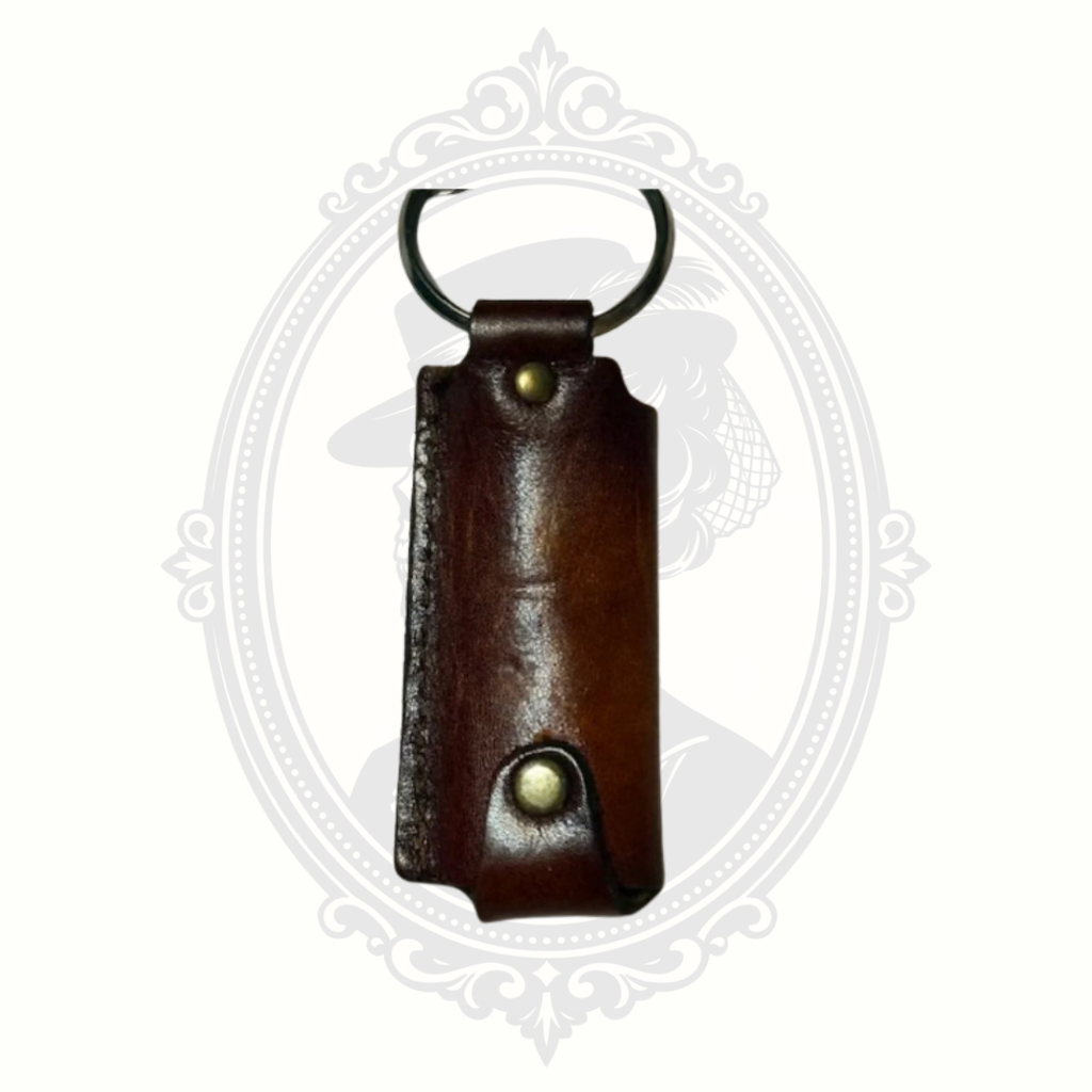 Vintage Tooled Leather Lighter Holder — Desert Cactus Design (NOS)