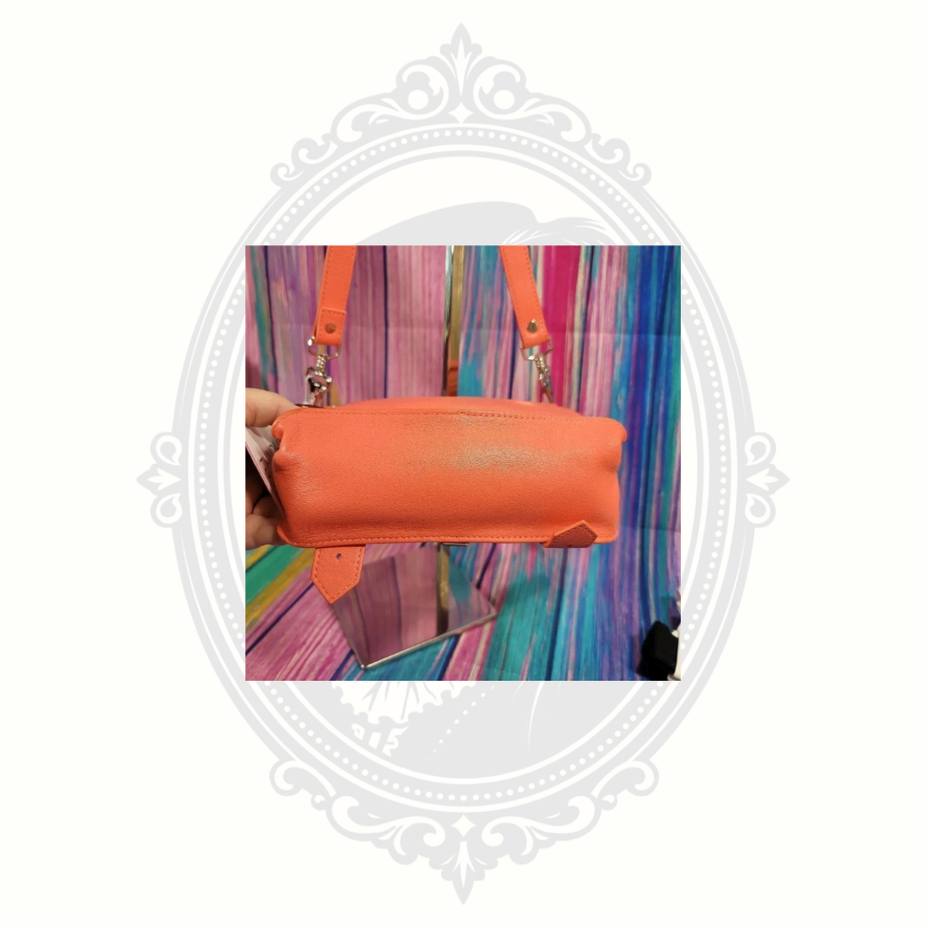 Proenza Schouler PS1 Mini Pouch Crossbody Bag – Neon Coral Lambskin – NWT – Made in Italy