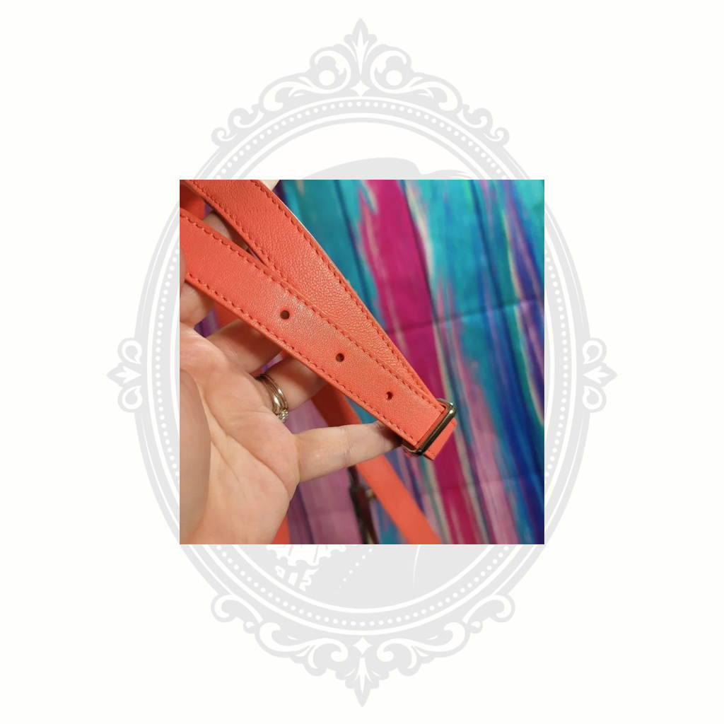 Proenza Schouler PS1 Mini Pouch Crossbody Bag – Neon Coral Lambskin – NWT – Made in Italy