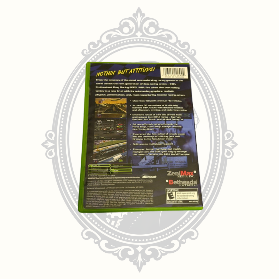 IHRA Professional Drag Racing 2005 for Original Xbox – Complete with Manual – Tested & Working