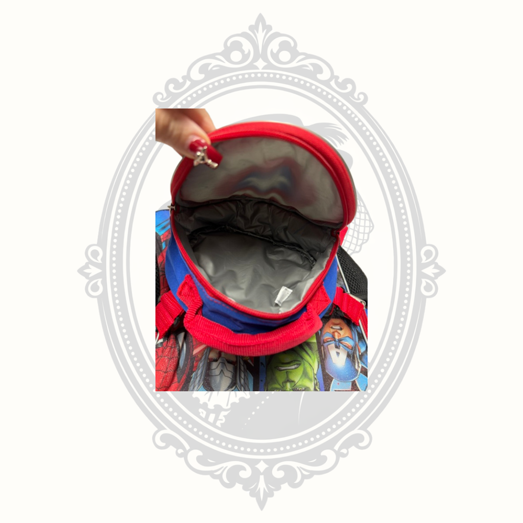 Marvel Avengers Kids Backpack with Removable Captain America Lunch Box