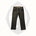 Rock Revival Samuel Straight Men's Jeans Size 33 Coal Black Wash Premium Stretch Denim
