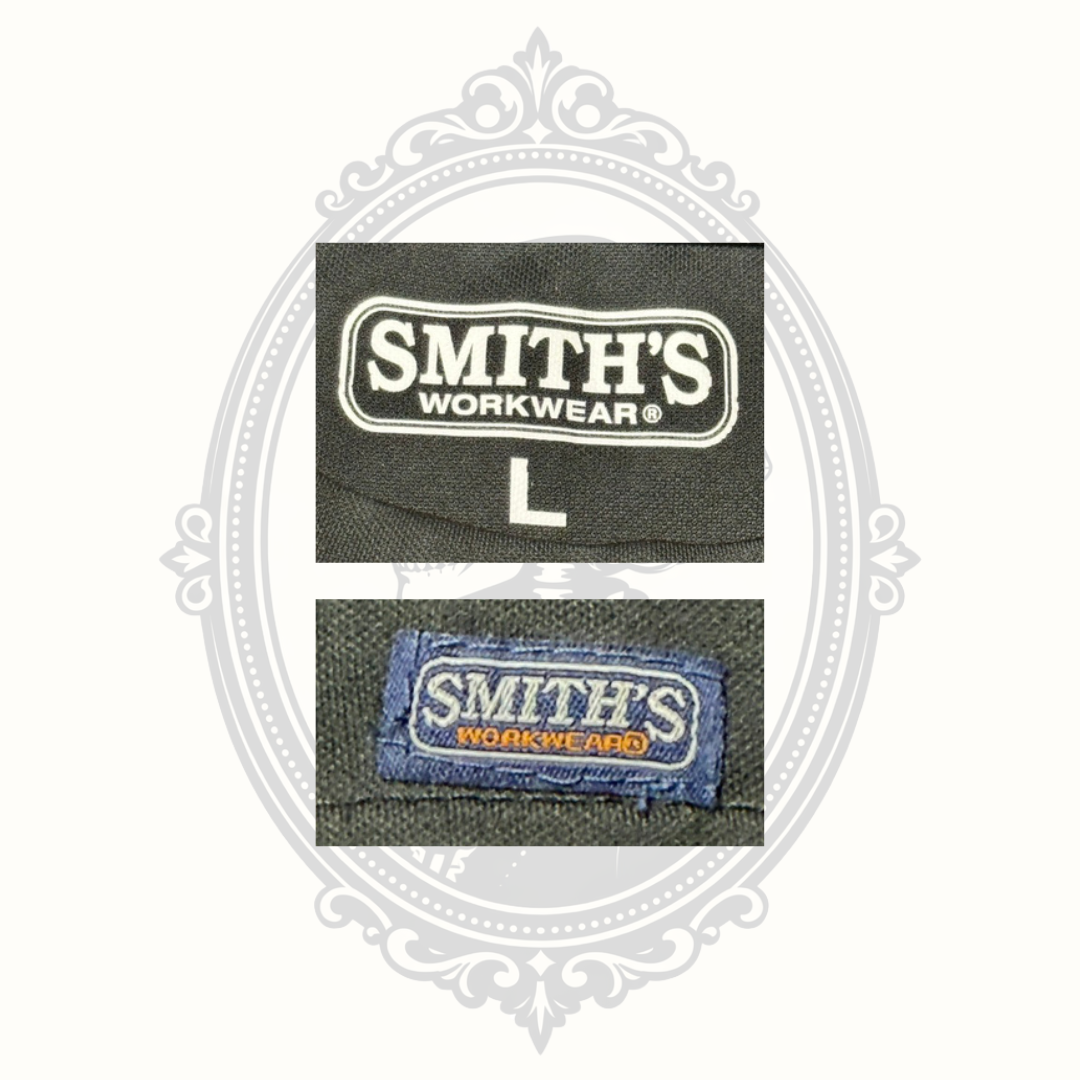 Smith's Workwear Men's Black Hi-Visibility Reflective Safety Shirt – Large