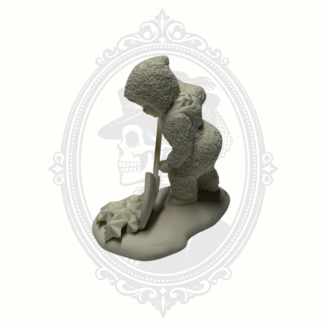 Department 56 Snowbabies® "So Much Work To Do!" Bisque Porcelain Figurine with Stars – Retired