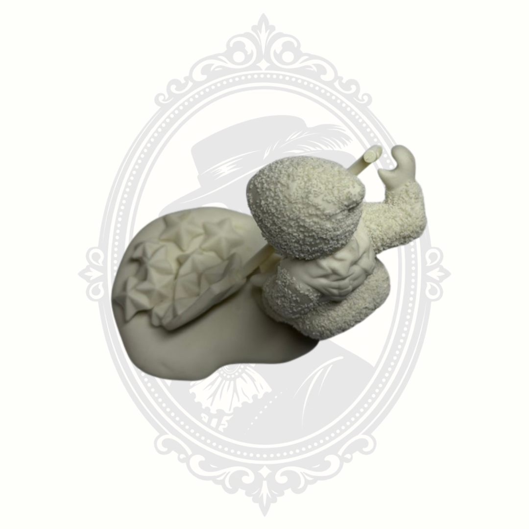 Department 56 Snowbabies® "So Much Work To Do!" Bisque Porcelain Figurine with Stars – Retired