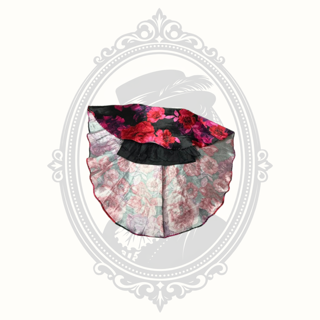 Speechless Girls Red Lace & Floral High-Low Party Dress - Size 8