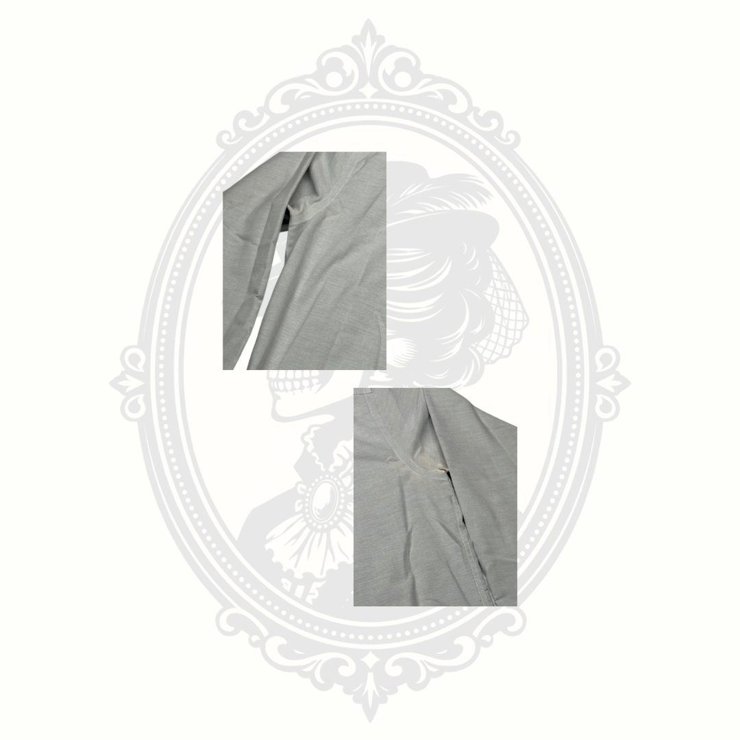 Stafford Travel Wrinkle-Free Oxford Dress Shirt Gray Men's 17.5 34/35 Regular Fit