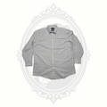 Stafford Travel Wrinkle-Free Oxford Dress Shirt Gray Men's 17.5 34/35 Regular Fit