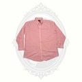 Stafford Travel Wrinkle-Free Oxford Dress Shirt Men's 17.5 34/35 Salmon Regular Fit