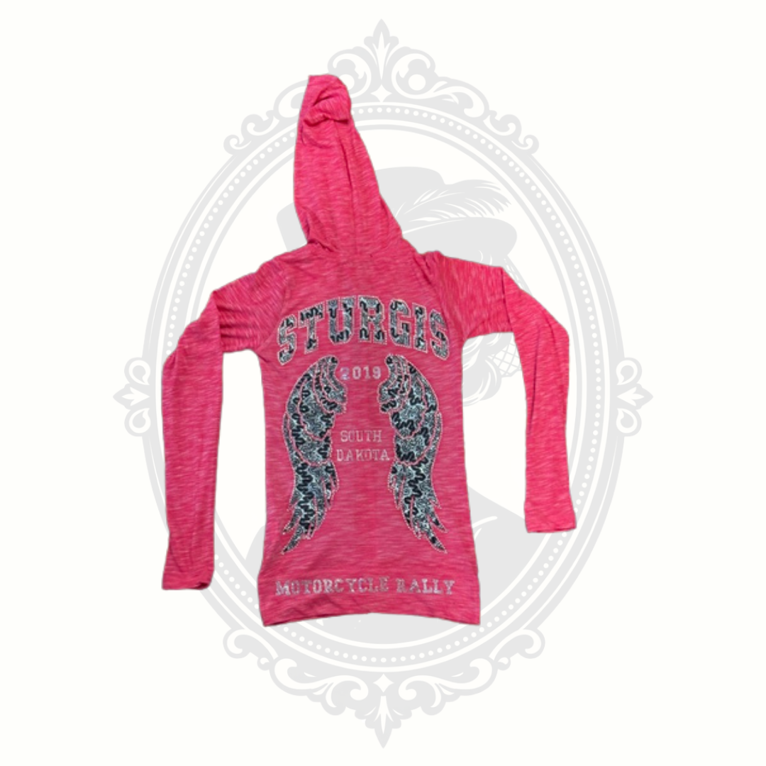 Sturgis South Dakota wing graphic hoodie back view