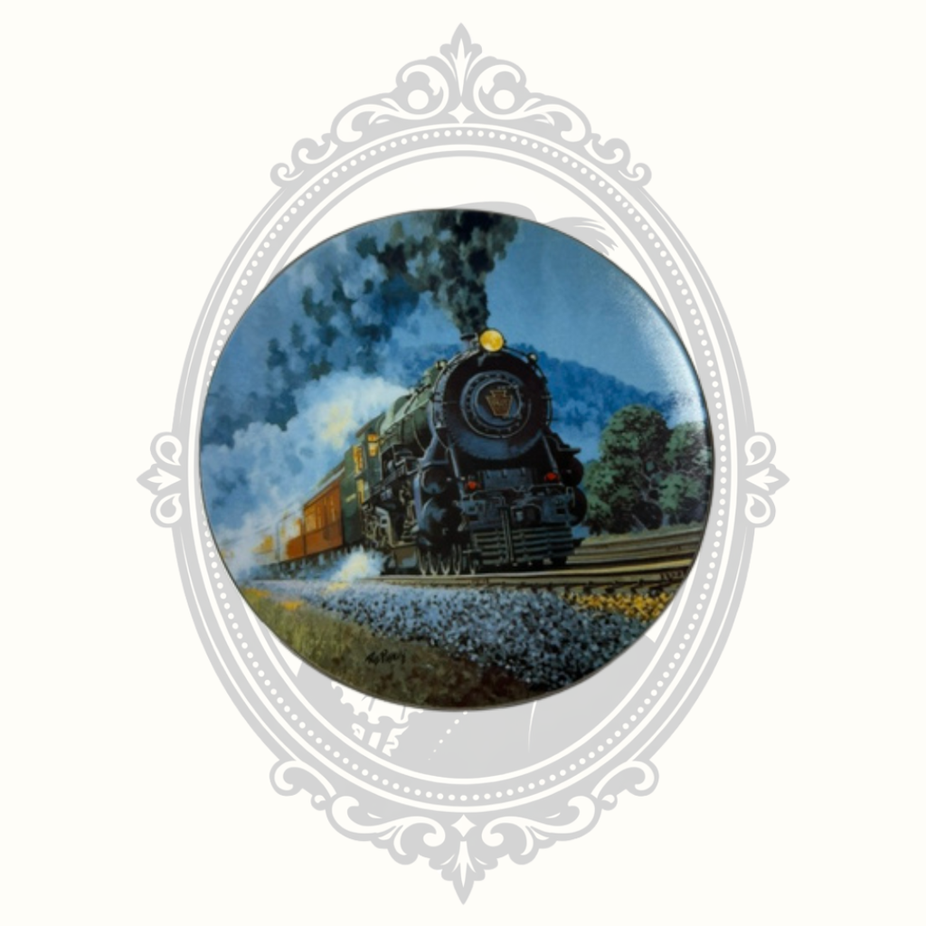 Edwin M. Knowles "The Broadway Limited" Collector Plate – The Romantic Age of Steam – R. E. Pierce – Limited Edition