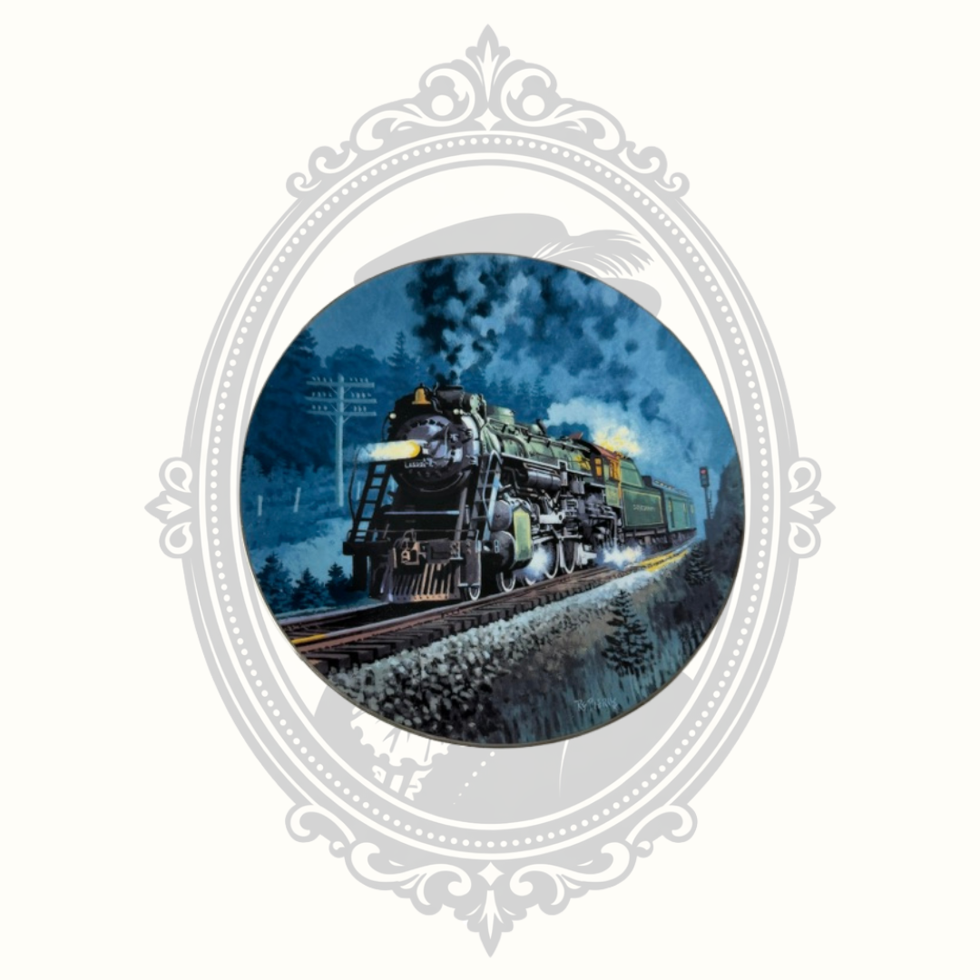 Edwin M. Knowles "The Crescent" Collector Plate – The Romantic Age of Steam – R. E. Pierce – Limited Edition
