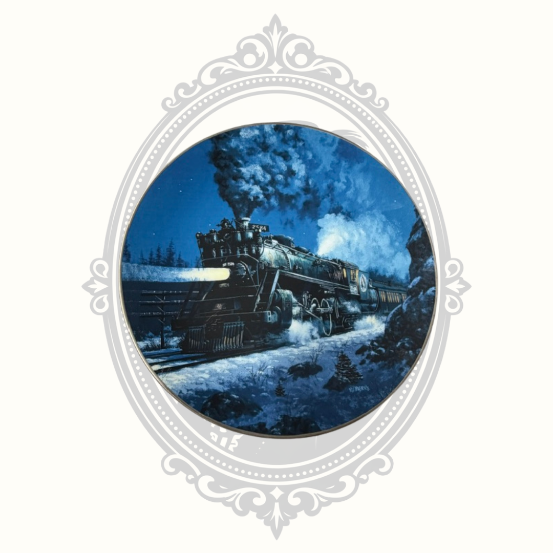 Edwin M. Knowles "The Empire Builder" Collector Plate – The Romantic Age of Steam – R. E. Pierce – Limited Edition