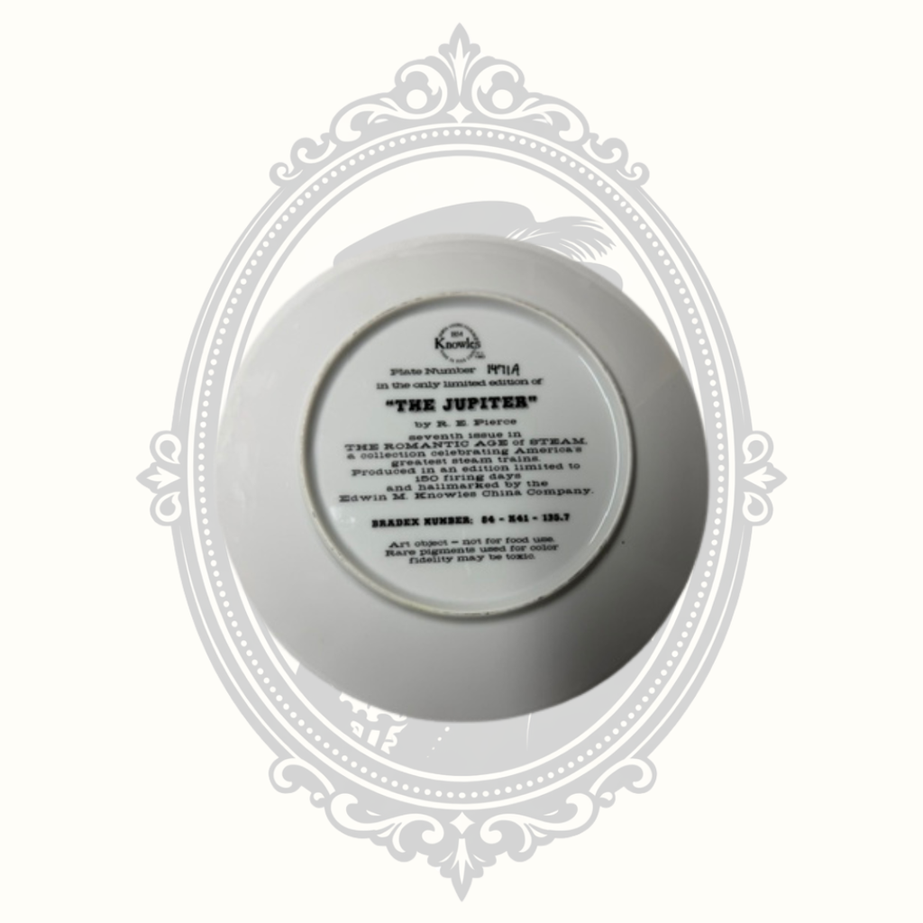 Edwin M. Knowles "The Jupiter" Collector Plate – The Romantic Age of Steam – R. E. Pierce – Limited Edition