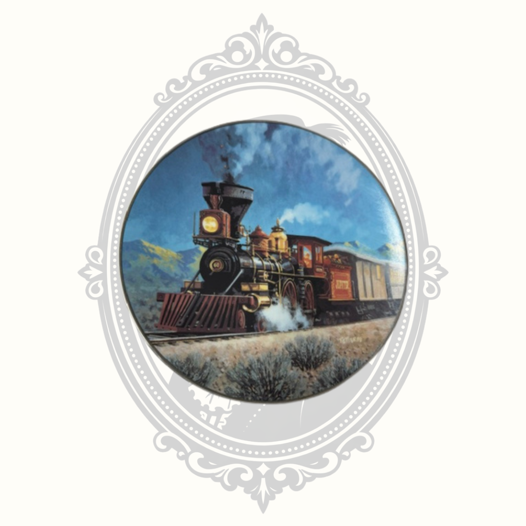Edwin M. Knowles "The Jupiter" Collector Plate – The Romantic Age of Steam – R. E. Pierce – Limited Edition