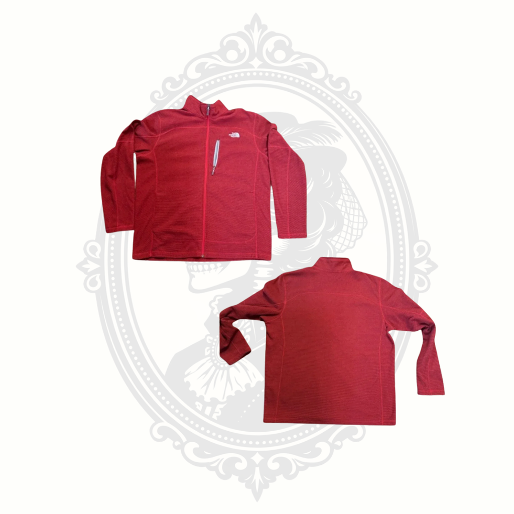 The North Face Men's XL Red Full-Zip Performance Fleece Jacket