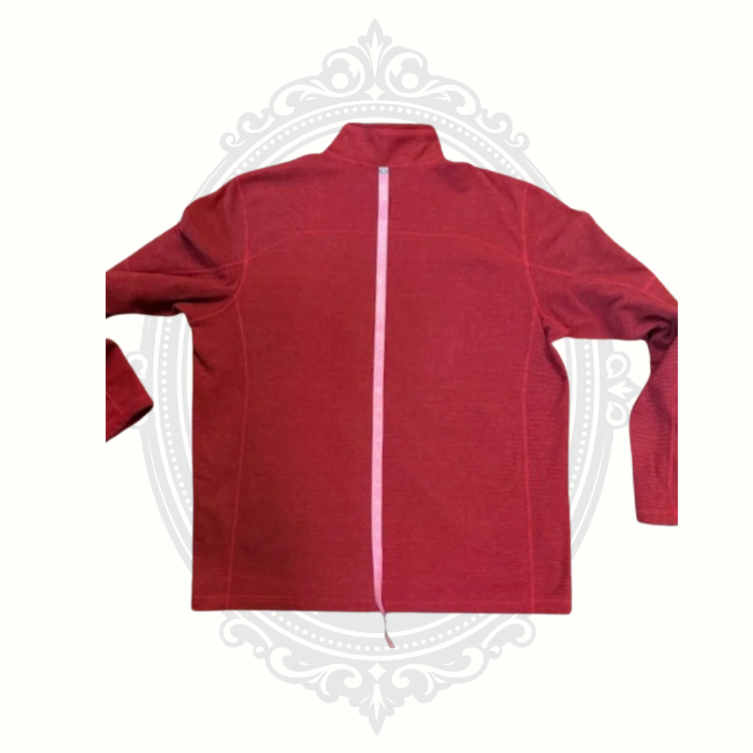 The North Face Men's XL Red Full-Zip Performance Fleece Jacket
