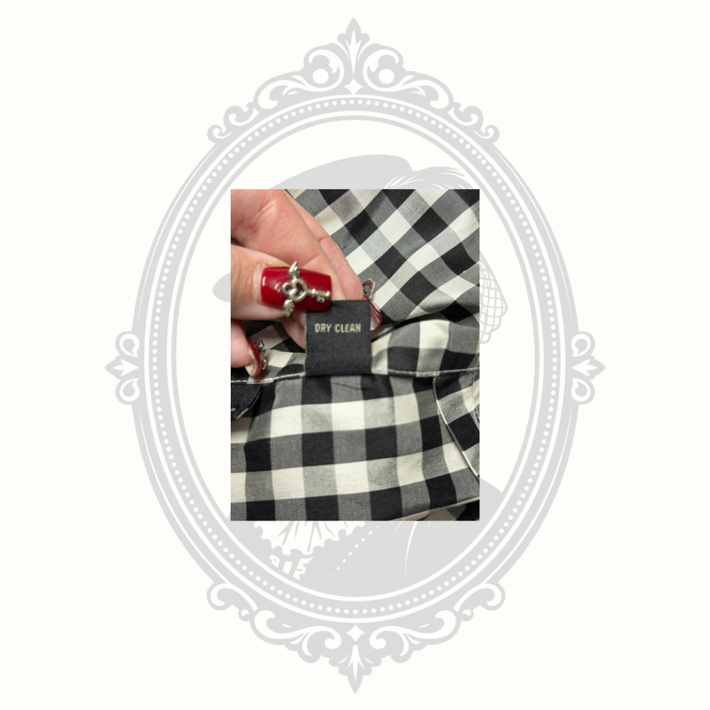Valerie by Valerie Stevens 100% Silk Buffalo Check Dress Pants Women's Large
