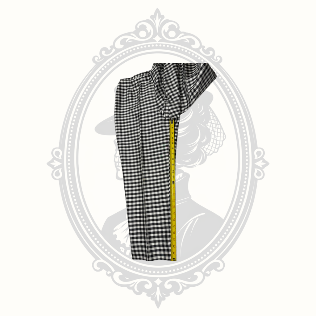 Valerie by Valerie Stevens 100% Silk Buffalo Check Dress Pants Women's Large
