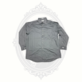 Van Heusen Lux Sateen Gray Dress Shirt Men's 17.5 34/35 Regular Fit
