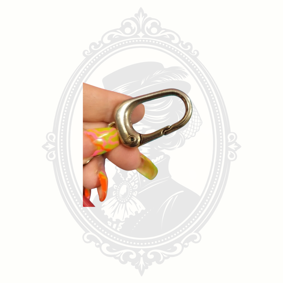 Vintage Versace Medallion Keychain & Bag Charm – Pink Leather and Gold-Tone Hardware