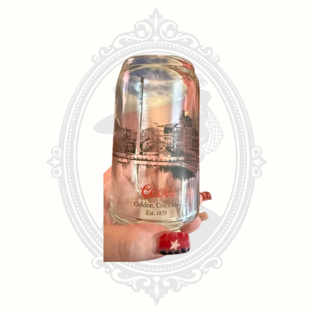 Vintage Coors Golden Colorado Est. 1873 Beer Can Glass | Brewery Collectible Pint Glass
