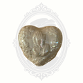 Vintage Heart Shaped Ceramic Trinket Box with Praying Hands & Roses Pearlescent Finish