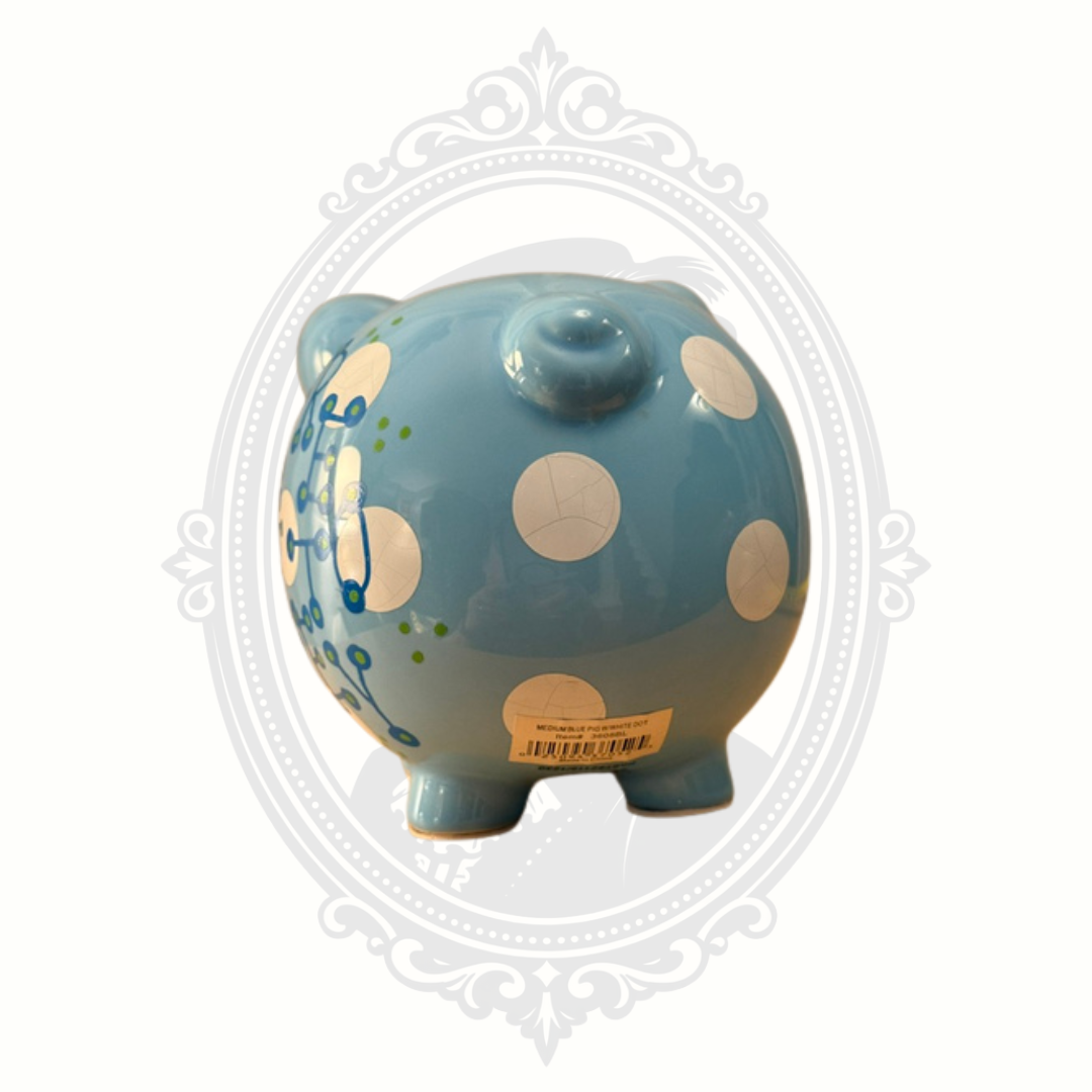 Our Name Is Mud "We're Going to Disney" Blue Ceramic Piggy Bank – Enesco