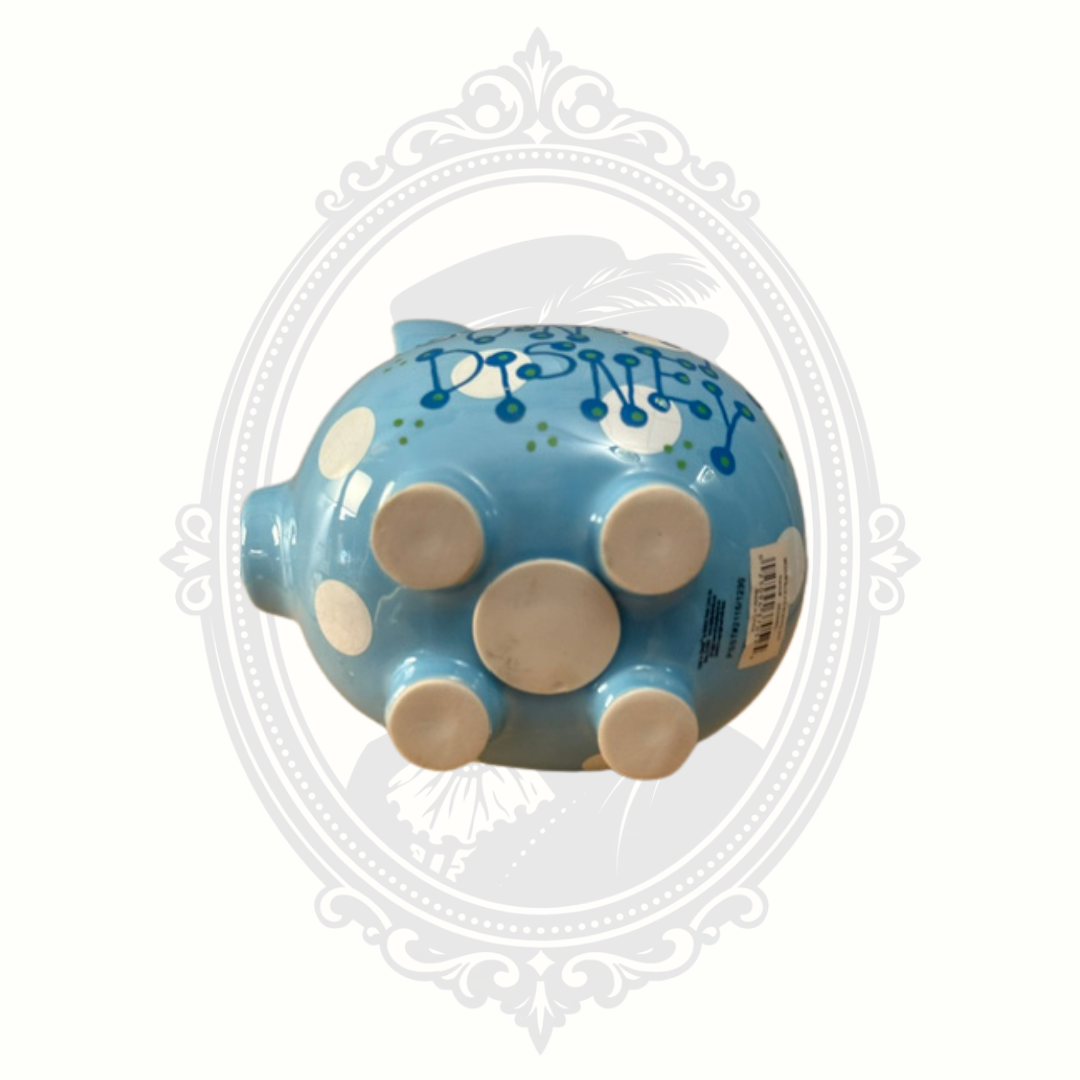 Our Name Is Mud "We're Going to Disney" Blue Ceramic Piggy Bank – Enesco